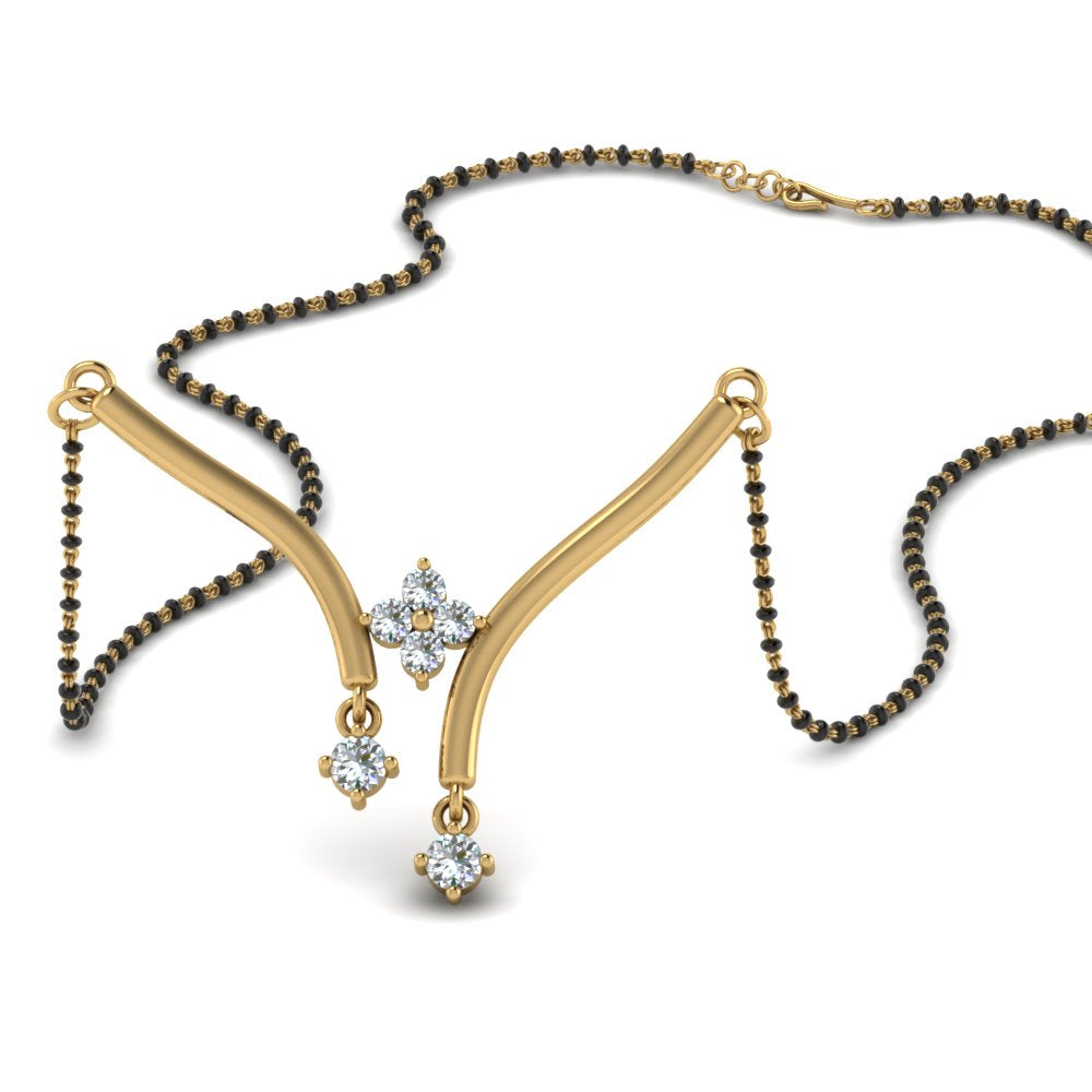 Floating-Diamond-Mangalsutra-Pendant