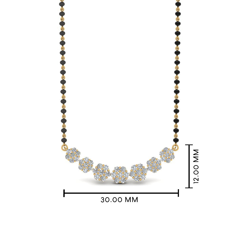 Floral-Cluster-Diamond-Mangalsutra