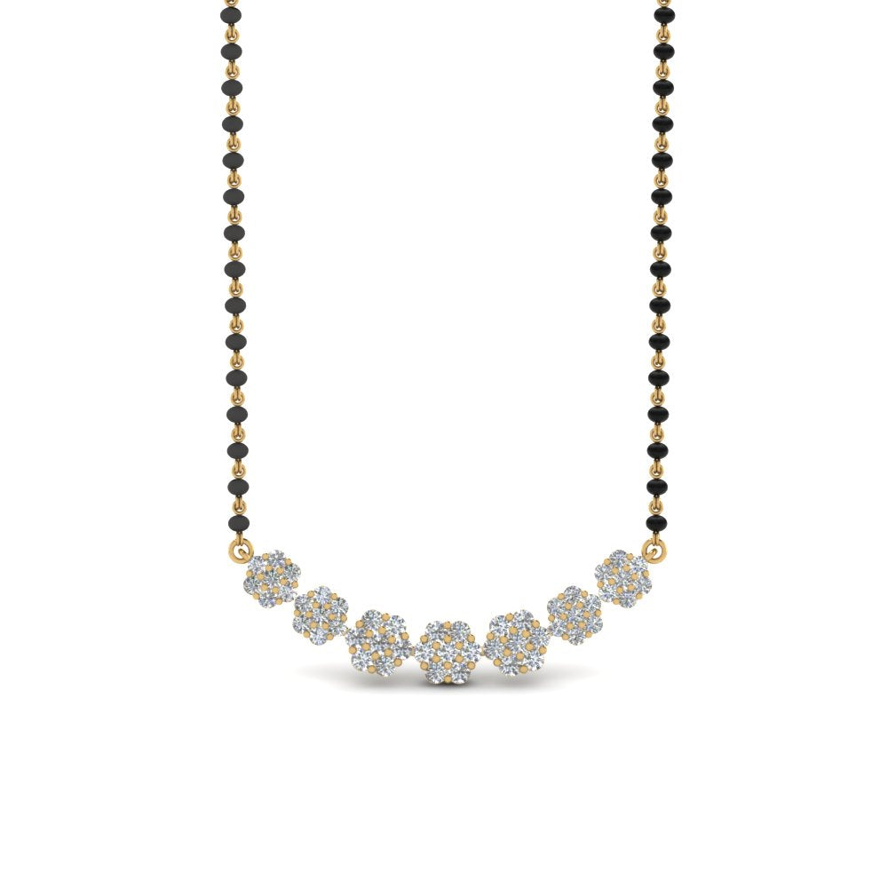 Floral-Cluster-Diamond-Mangalsutra