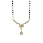 Load image into Gallery viewer, Floral-Drop-Diamond-Mangalsutra-Necklace