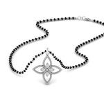 Load image into Gallery viewer, Flower-Diamond-Pendant-Mangalsutra