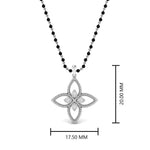 Load image into Gallery viewer, Flower-Diamond-Pendant-Mangalsutra