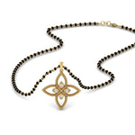 Load image into Gallery viewer, Flower-Diamond-Pendant-Mangalsutra