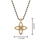 Load image into Gallery viewer, Flower-Diamond-Pendant-Mangalsutra