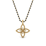Load image into Gallery viewer, Flower-Diamond-Pendant-Mangalsutra