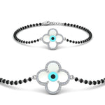 Load image into Gallery viewer, Flower Evil Eye Diamond Bracelet Mangalsutra