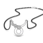 Load image into Gallery viewer, Flower-And-Diamond-Mangalsutra