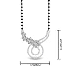 Load image into Gallery viewer, Flower-And-Diamond-Mangalsutra
