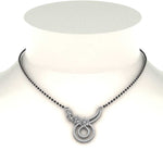 Load image into Gallery viewer, Flower-And-Diamond-Mangalsutra