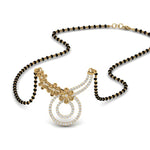 Load image into Gallery viewer, Flower-And-Diamond-Mangalsutra