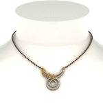 Load image into Gallery viewer, Flower-And-Diamond-Mangalsutra