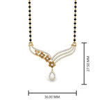 Load image into Gallery viewer, Flower-Modern-Diamond-Mangalsutra