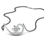 Load image into Gallery viewer, Flower-Swirl-Diamond-Mangalsutra