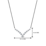 Load image into Gallery viewer, Graduated-Diamond-Mangalsutra