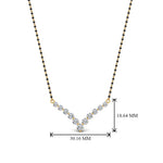 Load image into Gallery viewer, Graduated-Diamond-Mangalsutra