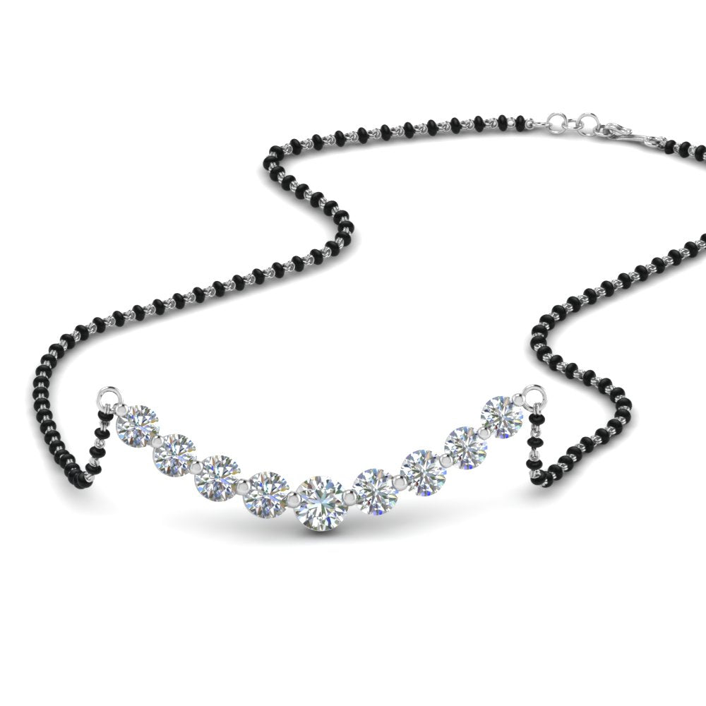 Graduated-Diamond-Mangalsutra-Necklace