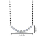 Load image into Gallery viewer, Graduated-Diamond-Mangalsutra-Necklace