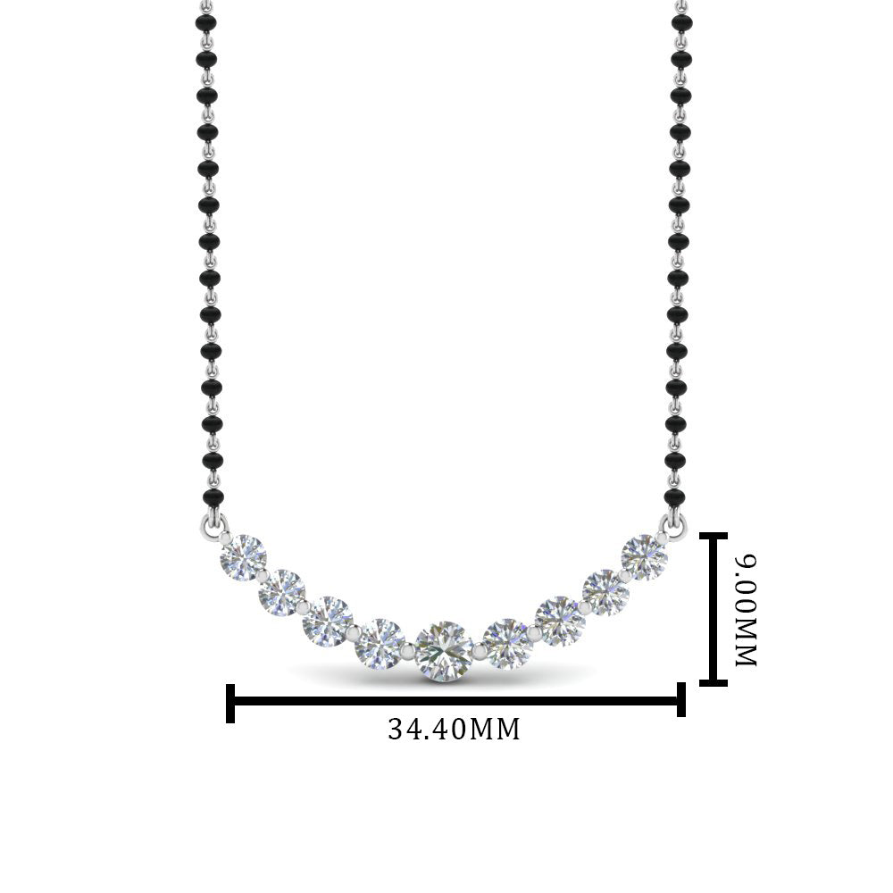 Graduated-Diamond-Mangalsutra-Necklace