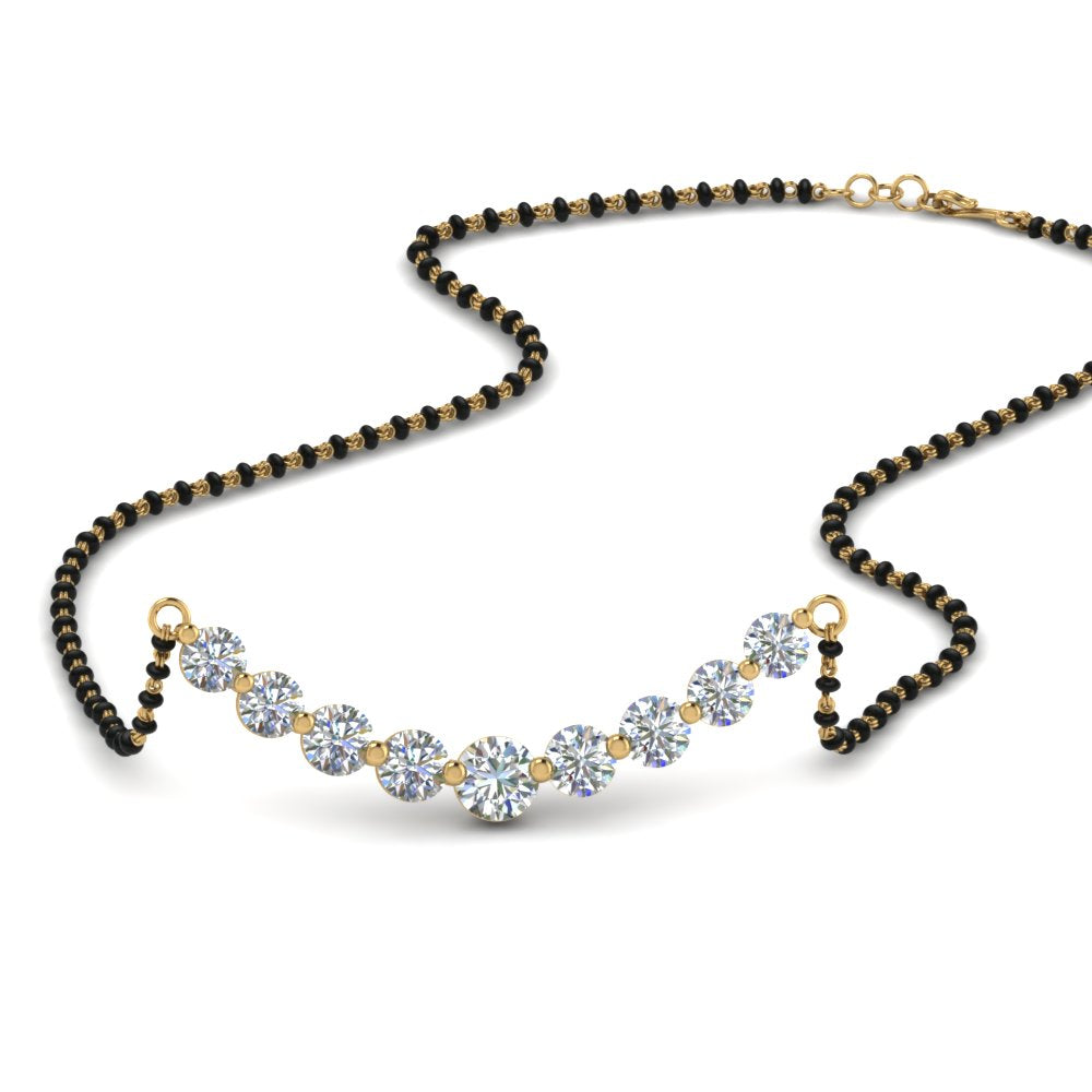 Graduated-Diamond-Mangalsutra-Necklace