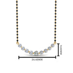 Load image into Gallery viewer, Graduated-Diamond-Mangalsutra-Necklace