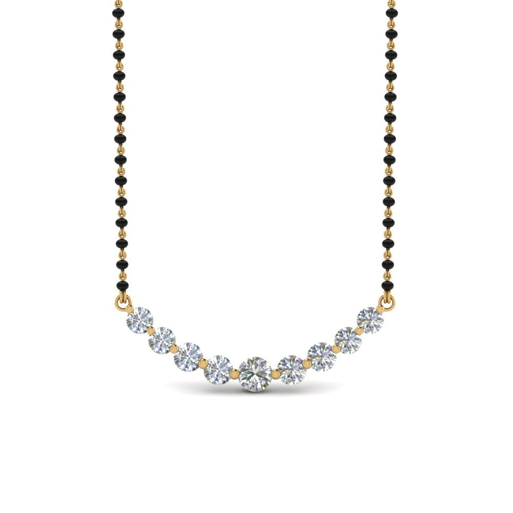 Graduated-Diamond-Mangalsutra-Necklace