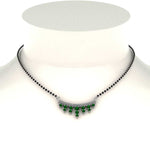 Load image into Gallery viewer, Green Emerald Drops Mangalsutra