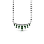 Load image into Gallery viewer, Green-Emerald-Drops-Mangalsutra