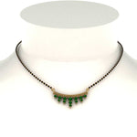 Load image into Gallery viewer, Green Emerald Drops Mangalsutra