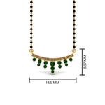 Load image into Gallery viewer, Green-Emerald-Drops-Mangalsutra