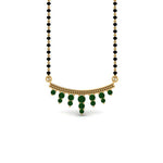 Load image into Gallery viewer, Green-Emerald-Drops-Mangalsutra