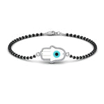 Load image into Gallery viewer, Hamsa Evil Eye Diamond Bracelet Mangalsutra