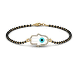 Load image into Gallery viewer, Hamsa Evil Eye Diamond Bracelet Mangalsutra