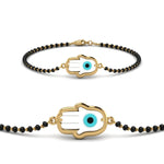 Load image into Gallery viewer, Hamsa Evil Eye Mangalsutra Bracelet