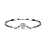Load image into Gallery viewer, Heart Cluster Diamond Bracelet Mangalsutra