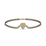 Load image into Gallery viewer, Heart Cluster Diamond Bracelet Mangalsutra