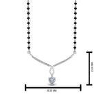 Load image into Gallery viewer, Heart-Diamond-Drop-Mangalsutra