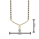 Load image into Gallery viewer, Heart-Diamond-Drop-Mangalsutra