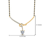 Load image into Gallery viewer, Heart Diamond Drop Mangalsutra Pendant