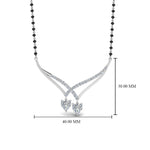 Load image into Gallery viewer, Heart-Diamond-Drop-Necklace-Mangalsutra