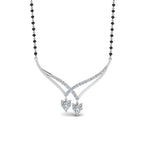 Load image into Gallery viewer, Heart-Diamond-Drop-Necklace-Mangalsutra