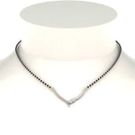 Load image into Gallery viewer, Heart-Diamond-Simple-Mangalsutra-Design