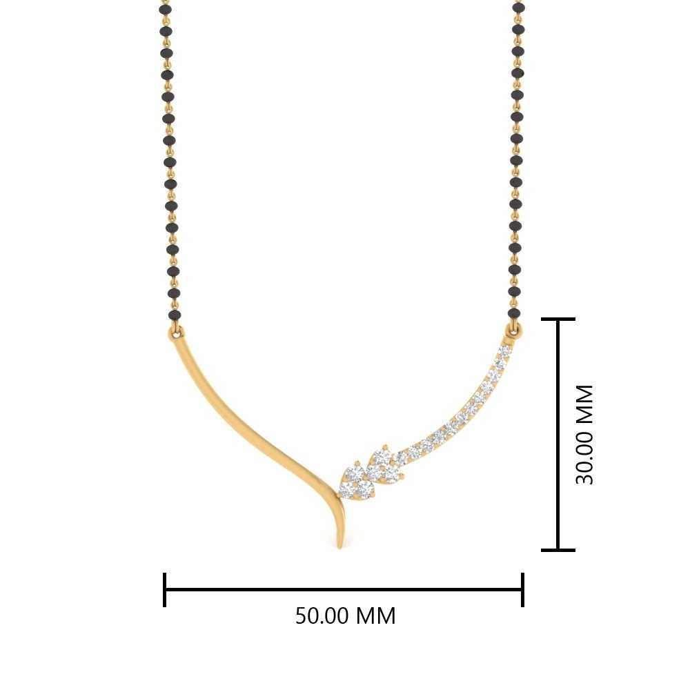Heart-Diamond-Simple-Mangalsutra-Design