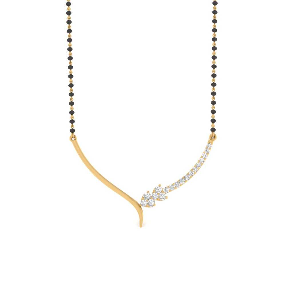 Heart-Diamond-Simple-Mangalsutra-Design