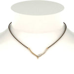 Load image into Gallery viewer, Heart-Diamond-Simple-Mangalsutra-Design