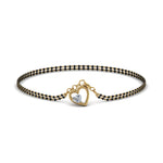 Load image into Gallery viewer, Heart Drop Diamond Mangalsutra Bracelet