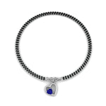 Load image into Gallery viewer, Heart Drop Blue Sapphire Mangalsutra Bracelet