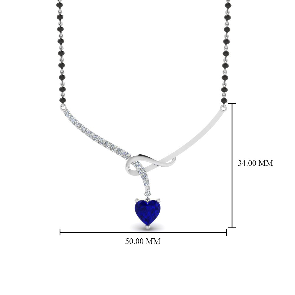 Heart-Sapphire-Twist-Diamond-Mangalsutra