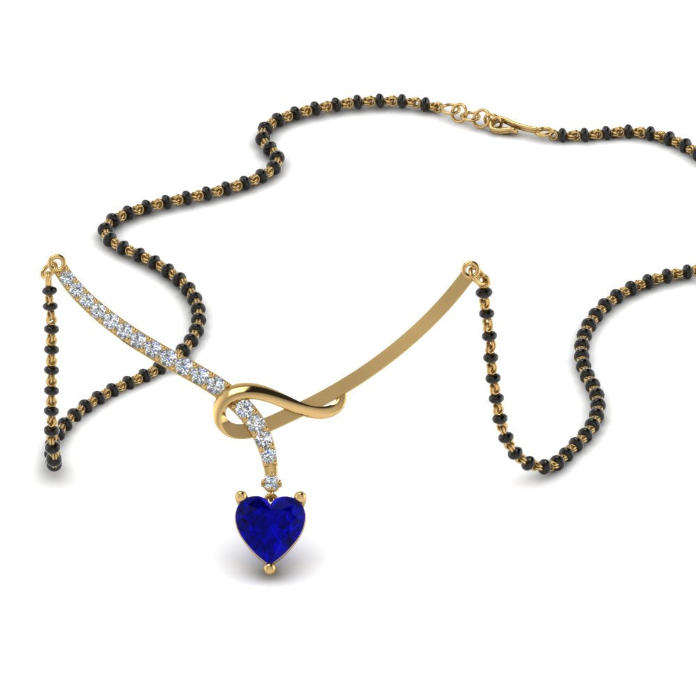 Heart-Sapphire-Twist-Diamond-Mangalsutra