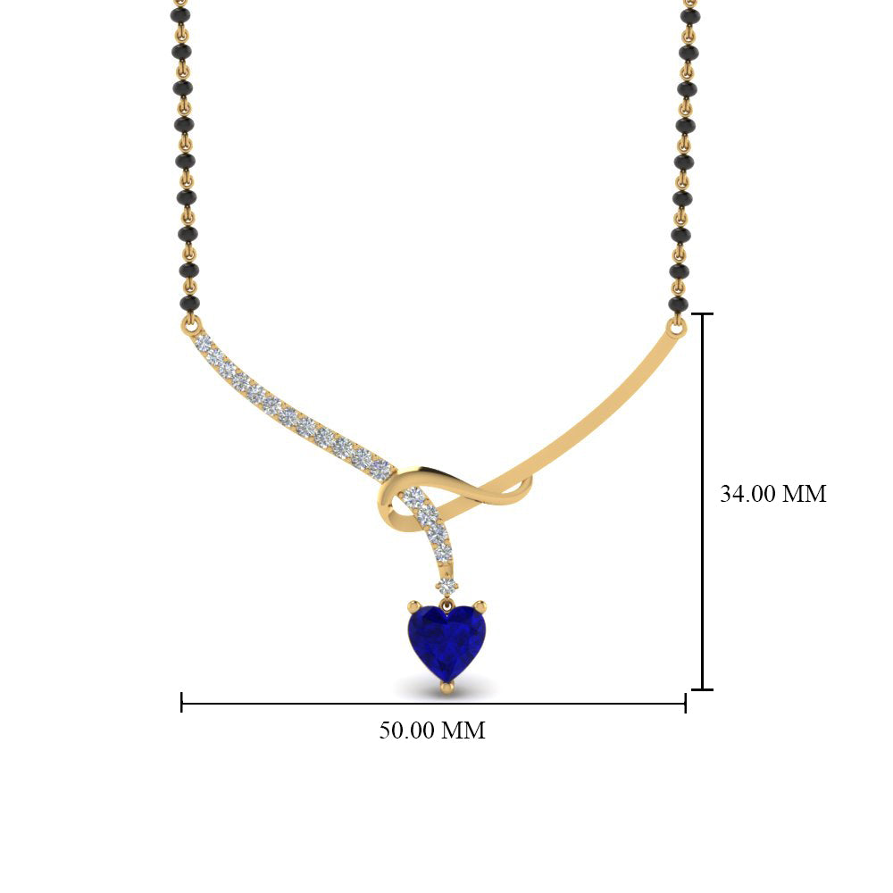 Heart-Sapphire-Twist-Diamond-Mangalsutra