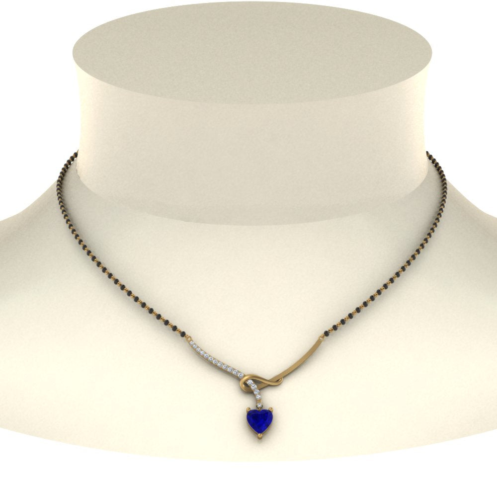 Heart-Sapphire-Twist-Diamond-Mangalsutra